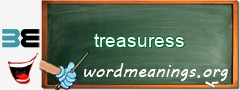 WordMeaning blackboard for treasuress